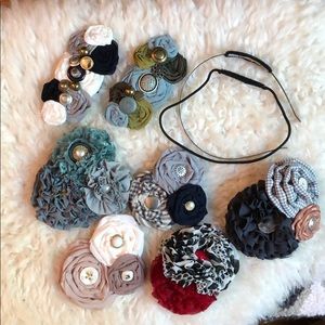 Whippy Cake fabric hair accessories